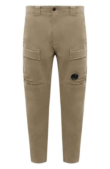 Мужские хлопковые брюки C.P. COMPANY темно-бежевого цвета по цене 39650 руб., арт. 15CMPA231A005529G | Фото 1