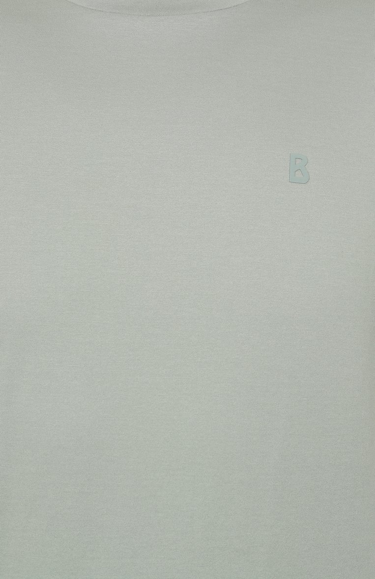 Мужская хлопковая футболка BOGNER светло-зеленого цвета, арт. 58586967 | Фото 6 (Рукава: Короткие; Длина (для топов): Стандартные; Материал внешний: Хлопок; Стили: Кэжуэл; Принт: Без принта; Мужское Кросс-КТ: Футболка-одежда; Автоматизация ТО: Проставлено; Автоматизация состава: Проставлено)
