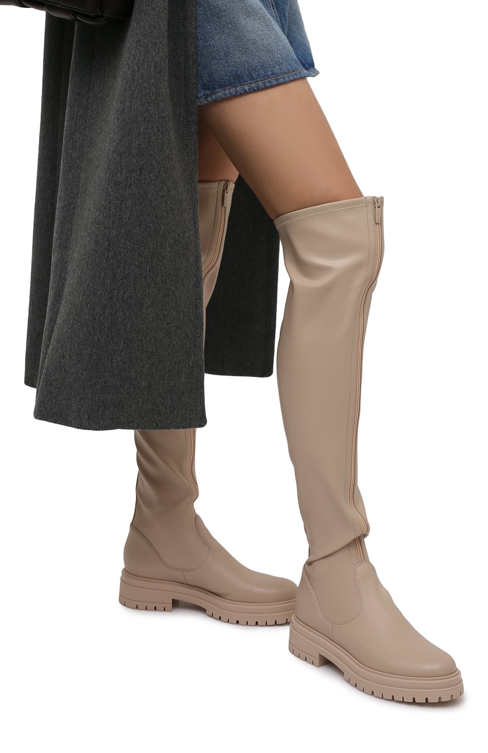 Кожаные ботфорты GIANVITO ROSSI, арт. G80576.20G0M.ENSM0US, фото 3