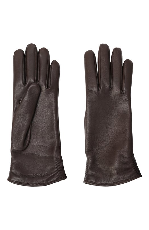 Кожаные перчатки Giorgio Armani GW001984/AF19169 Коричневый  GW001984/AF19169 Фото 2