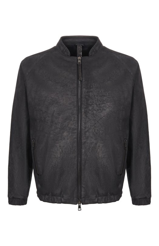 Кожаный бомбер Never Enough 2B5M145-148/MJL065 Чёрный 2B5M145-148/MJL065