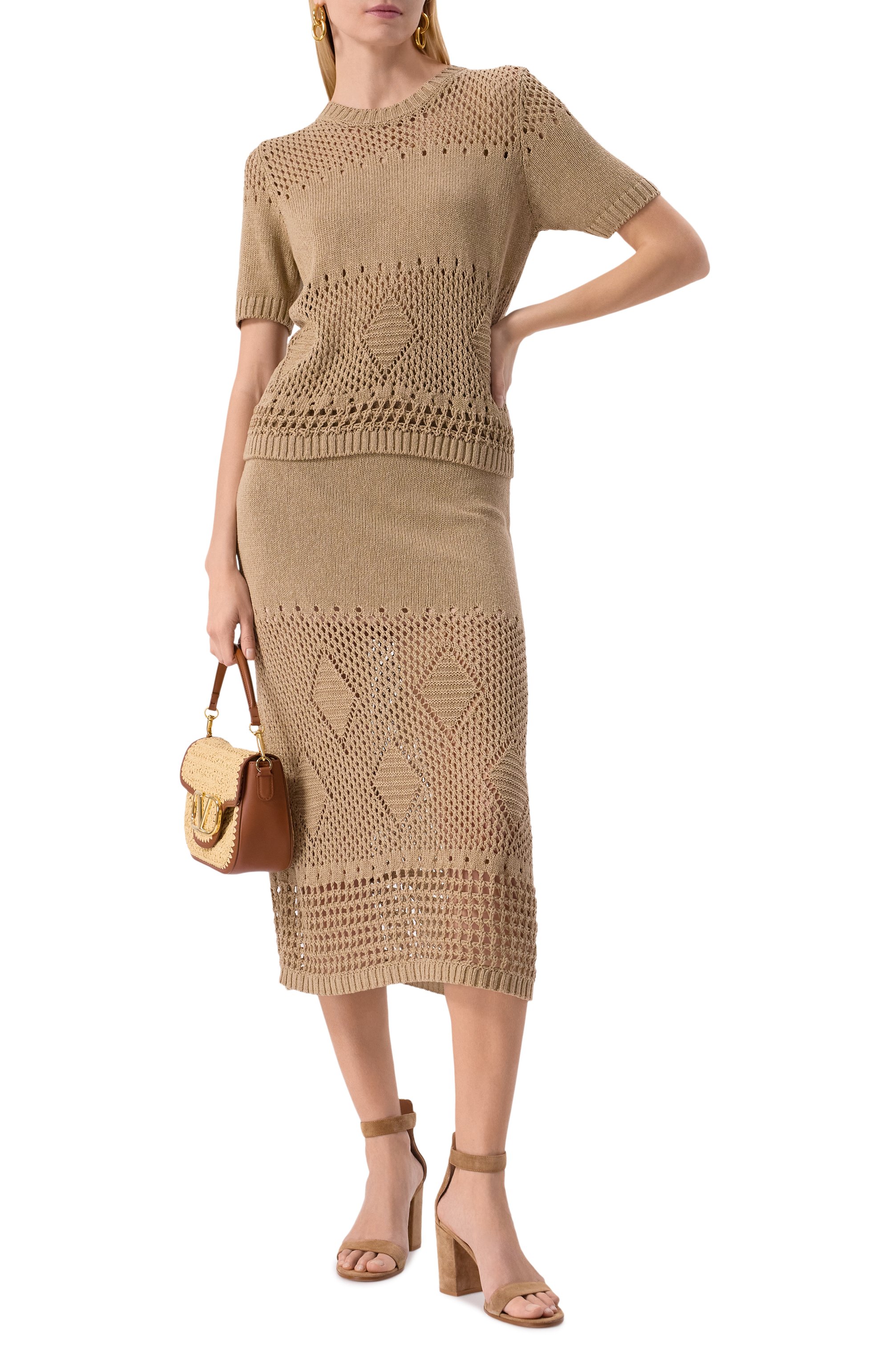 Юбка из шелка и льна MVST, арт. 25E/X2P/0/AC02/7660, фото 2