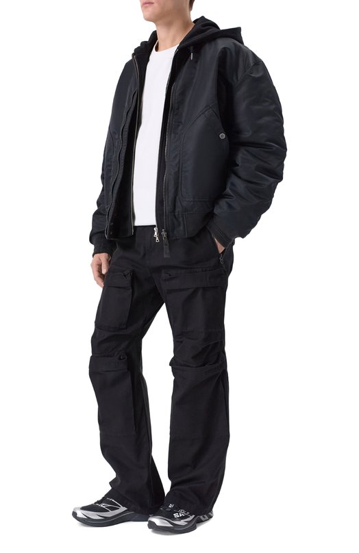 Текстильные кроссовки MM6 Maison Margiela x Salomon XT-6 MM6 SH1WS0020/P6303 Чёрный  SH1WS0020/P6303 Фото 2