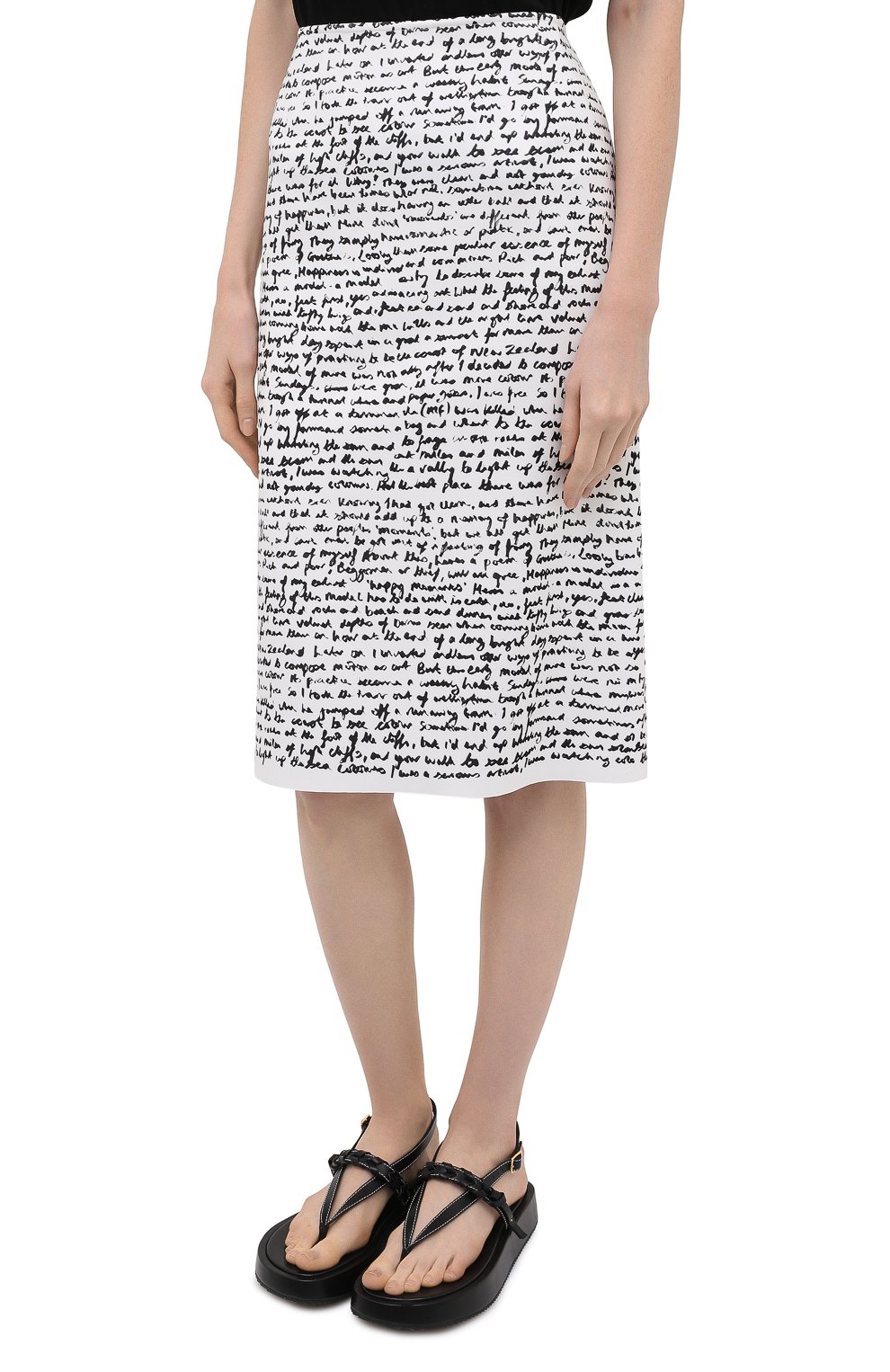 Юбка DRIES VAN NOTEN черно-белого цвета по цене 37300 руб., арт. 211-10829-2097, фото 3 Юбка DRIES VAN NOTEN, арт. 211-10829-2097, фото 3