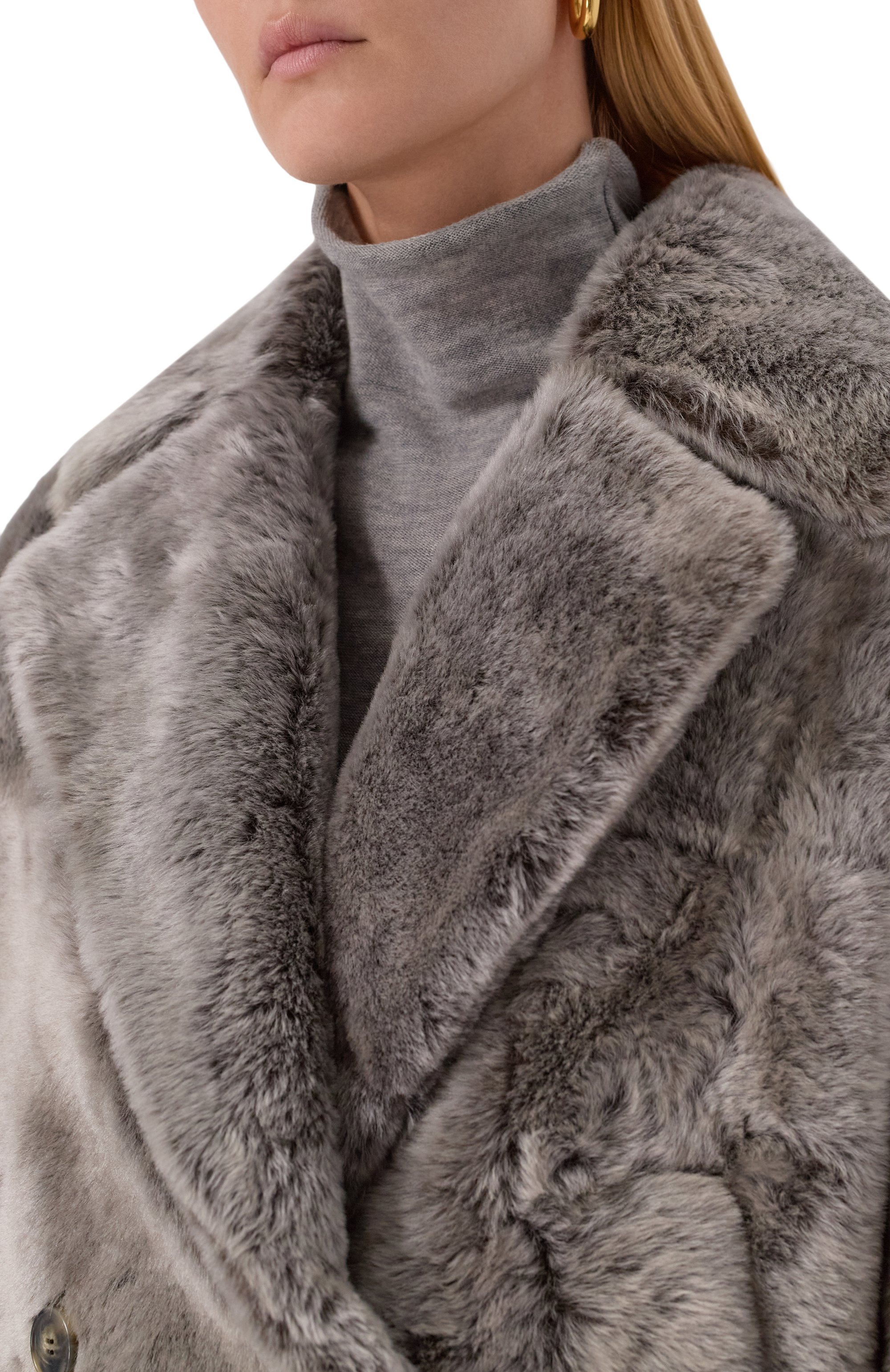 Шуба из овчины YVES SALOMON, арт. 25WYV60868MERL/A9112, фото 5