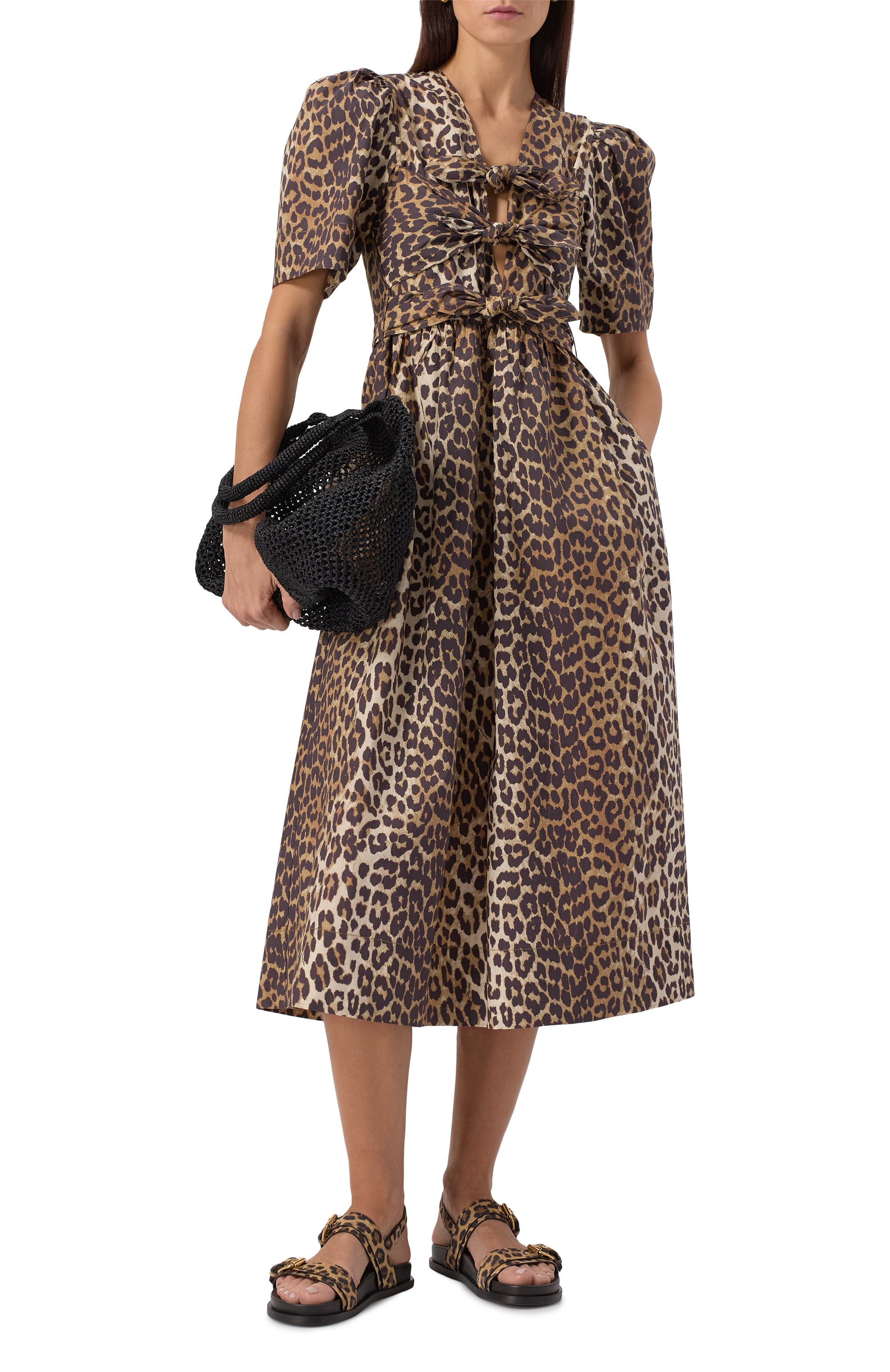 Хлопковое платье GANNI, арт. W0373/943, фото 2