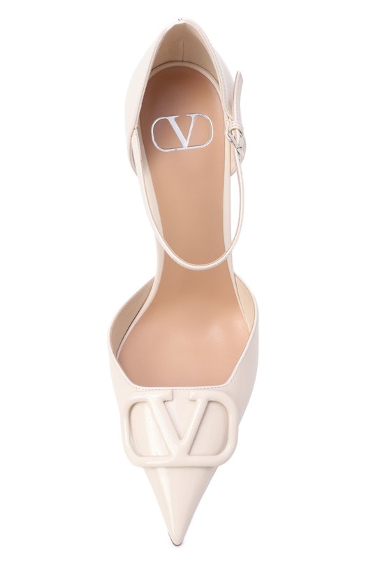 Лакированные туфли VLogo Signature D'Orsay 100 Valentino 8W2S0NN6/TMK Кремовый  8W2S0NN6/TMK Фото 6