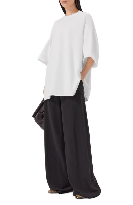 Хлопковая футболка Rick Owens RP01F6204/JA Белый  RP01F6204/JA Фото 2