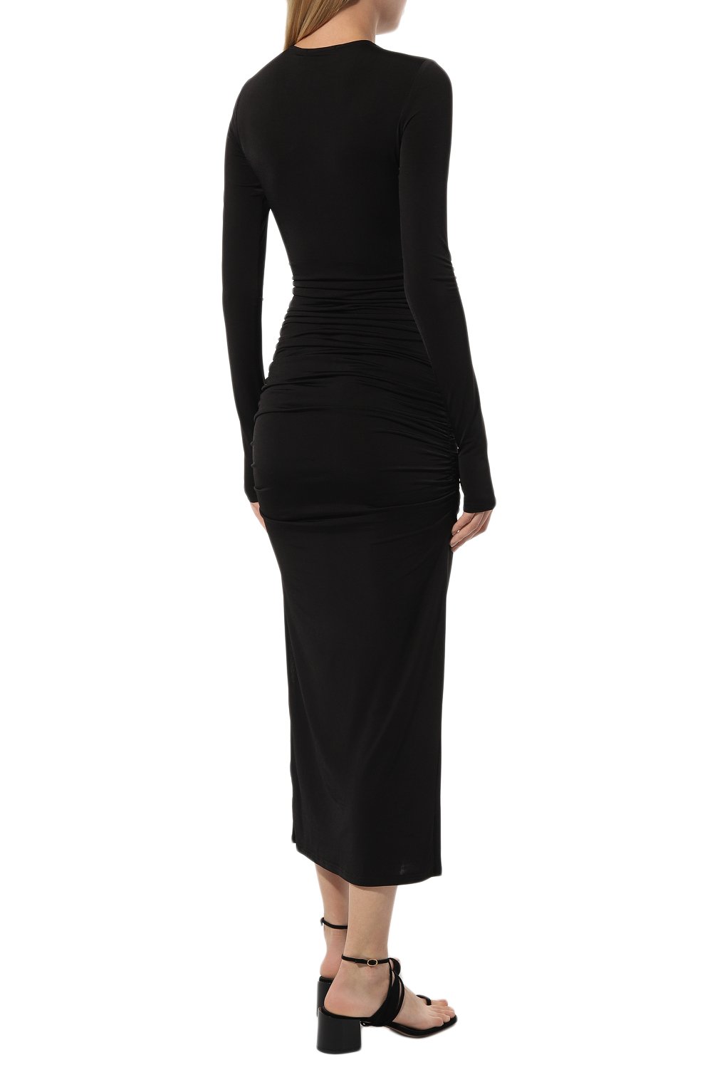 Платье из вискозы ELLYME черного цвета по цене 29000 руб., арт. 18031, фото 4 Платье из вискозы ELLYME, арт. 18031, фото 4