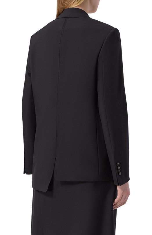 Шерстяной жакет Officine Generale S26WTLG400 Чёрный  S26WTLG400 Фото 4