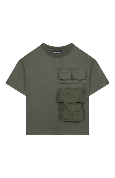 Хлопковая футболка EMPORIO ARMANI, арт. EB000944/AF10127