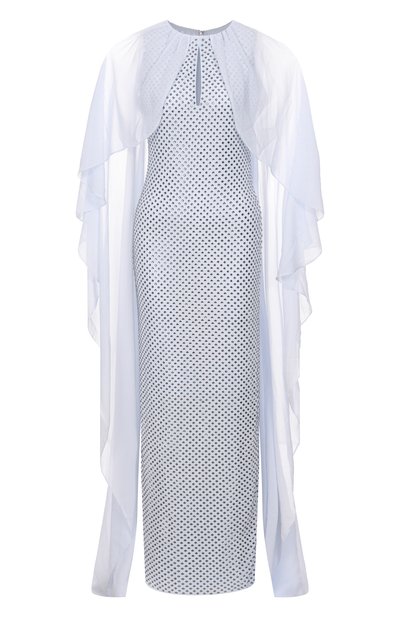 Платье с отделкой стразами SELF-PORTRAIT, арт. SS25-096X-BL, фото 1