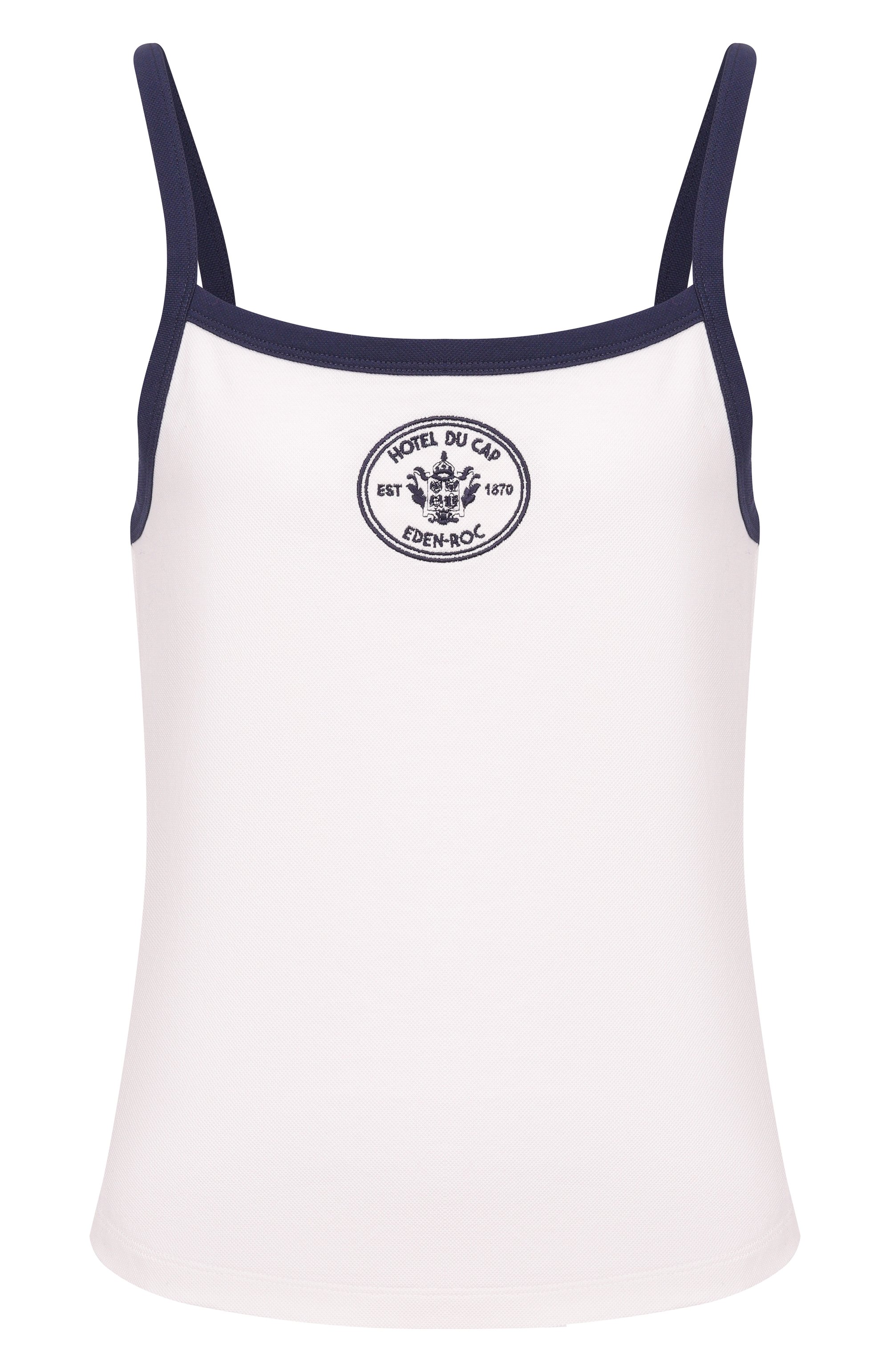 Хлопковая майка sporty & rich x hotel du cap-eden-roc SPORTY AND RICH, арт. T007960666WH50_001, фото 1