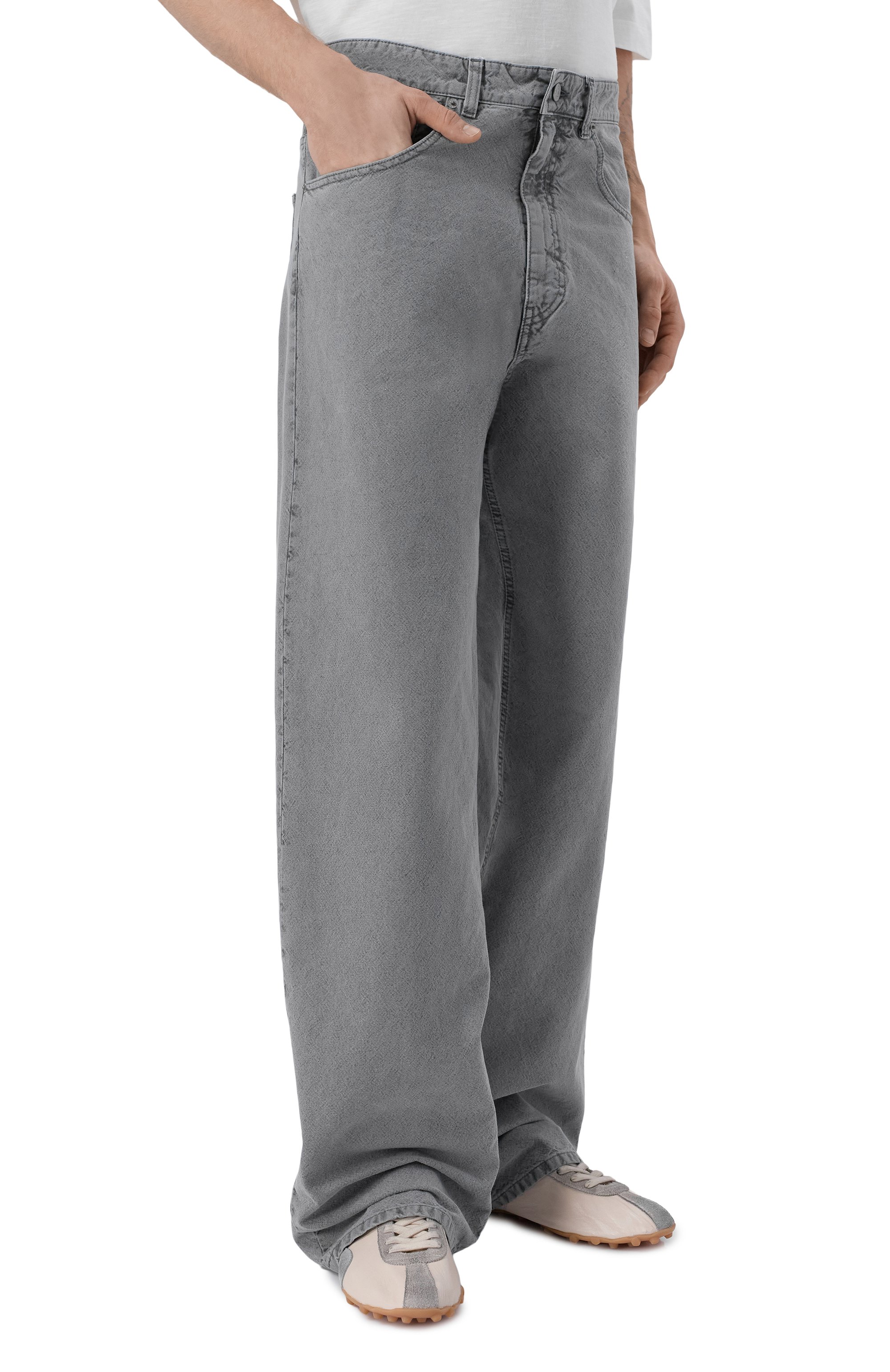 Джинсы MM6 серого цвета по цене 59950 руб., арт. SH0LA0036/M35736, фото 3 Джинсы MM6, арт. SH0LA0036/M35736, фото 3