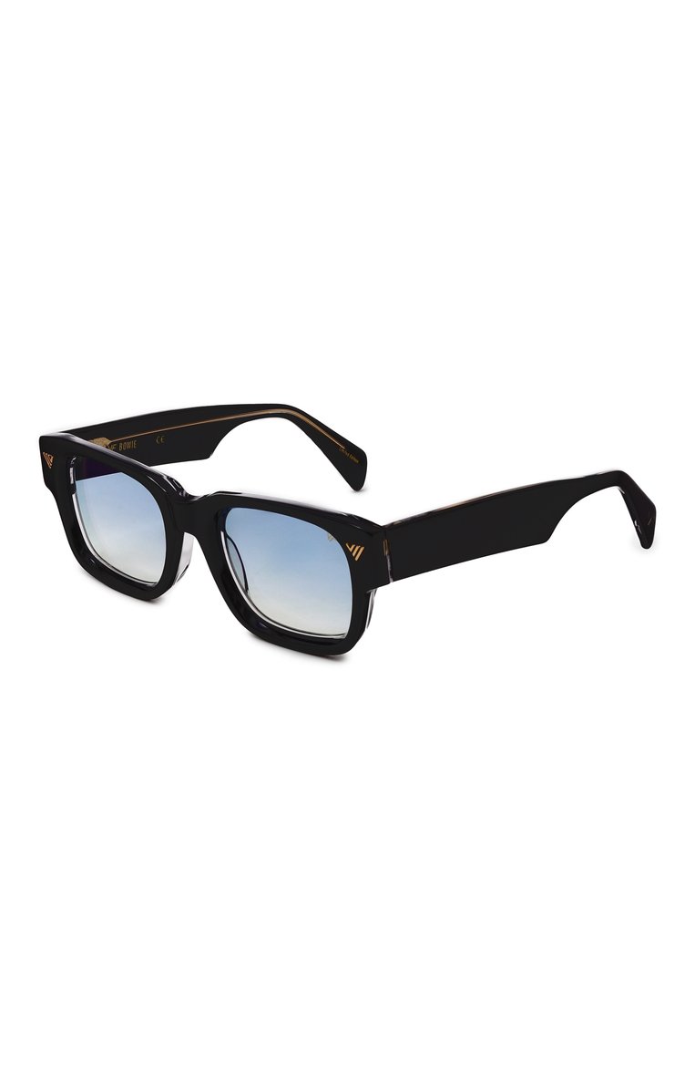Женские солнцезащитные очки VINTAGE FRAMES голубого цвета, арт. B0WIE BLACK AND CLEAR/BLUE | Фото 1 (Региональные ограничения белый список (Axapta Mercury): Не проставлено; Нос: Не проставлено; Материал: Пластик; Тип очков: С/з; Кросс-КТ: С/з-унисекс; Очки форма: Квадратные; Оптика Гендер: оптика-унисекс)