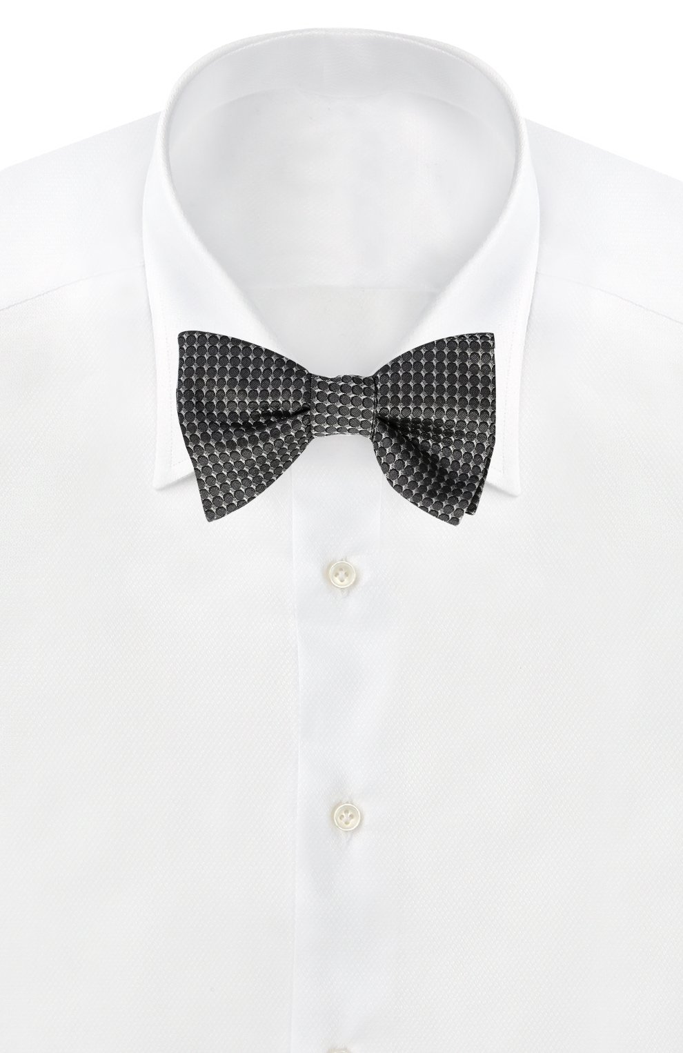 Шелковый галстук-бабочка с узором LANVIN, арт. 2326/B0W TIE, фото 2