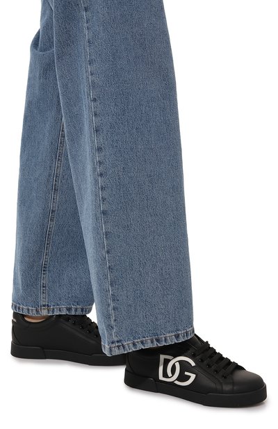 Кожаные кеды portofino DOLCE & GABBANA, арт. CK1545/AC330, фото 3