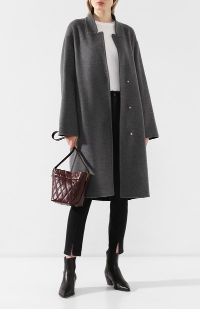 Шерстяное пальто STELLA MCCARTNEY серого цвета по цене 118000 руб., арт. 548701/SMB09, фото 2 Шерстяное пальто STELLA MCCARTNEY, арт. 548701/SMB09, фото 2