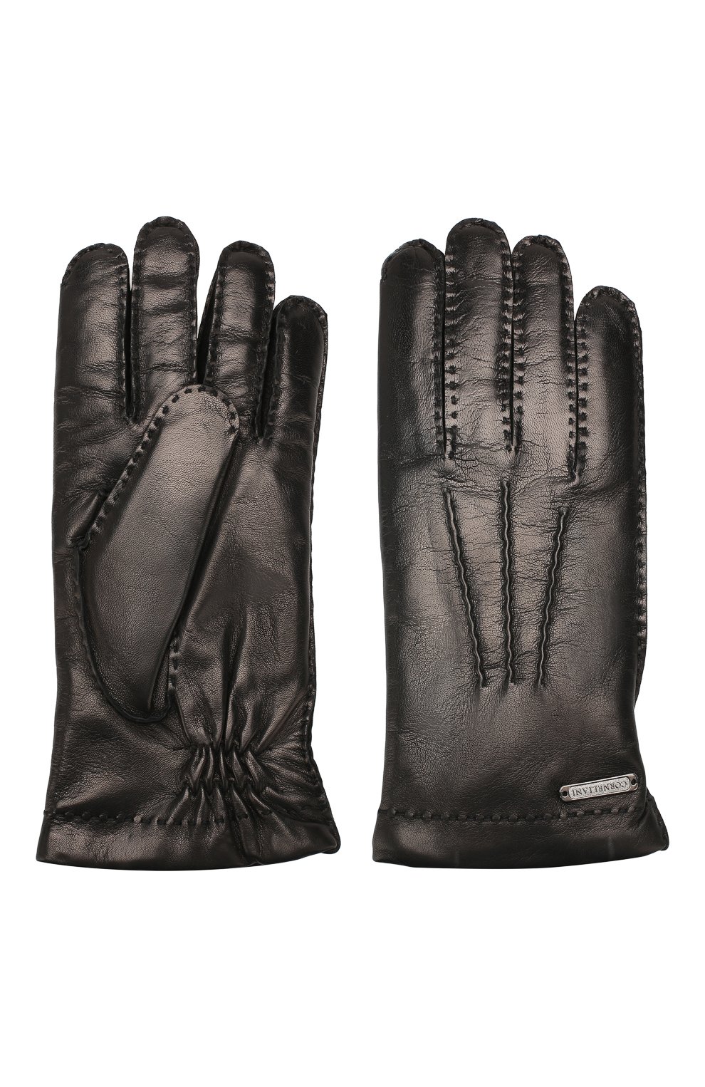 Кожаные перчатки CORNELIANI, арт. 84Q301-9820599/00, фото 2
