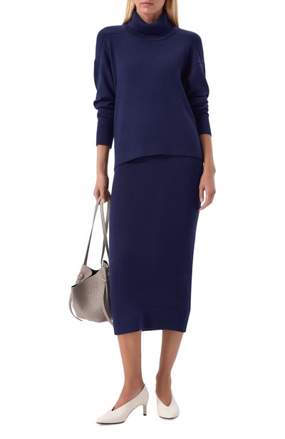 Шерстяной свитер YUZEFI, арт. AREN-DRAPE BACK FUNNEL NECK JUMPER_001, фото 2