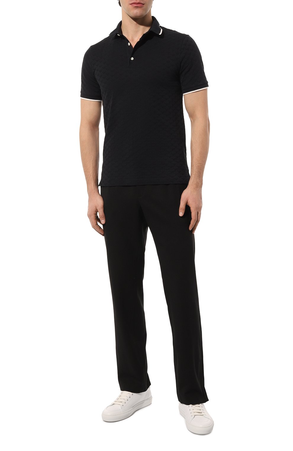 Хлопковое поло EMPORIO ARMANI, арт. 8N1FP0/1JHWZ, фото 2