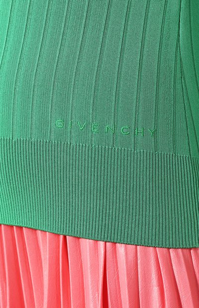 Водолазка из вискозы GIVENCHY зеленого цвета по цене 68200 руб., арт. BW909C4Z5V, фото 5 Водолазка из вискозы GIVENCHY, арт. BW909C4Z5V, фото 5
