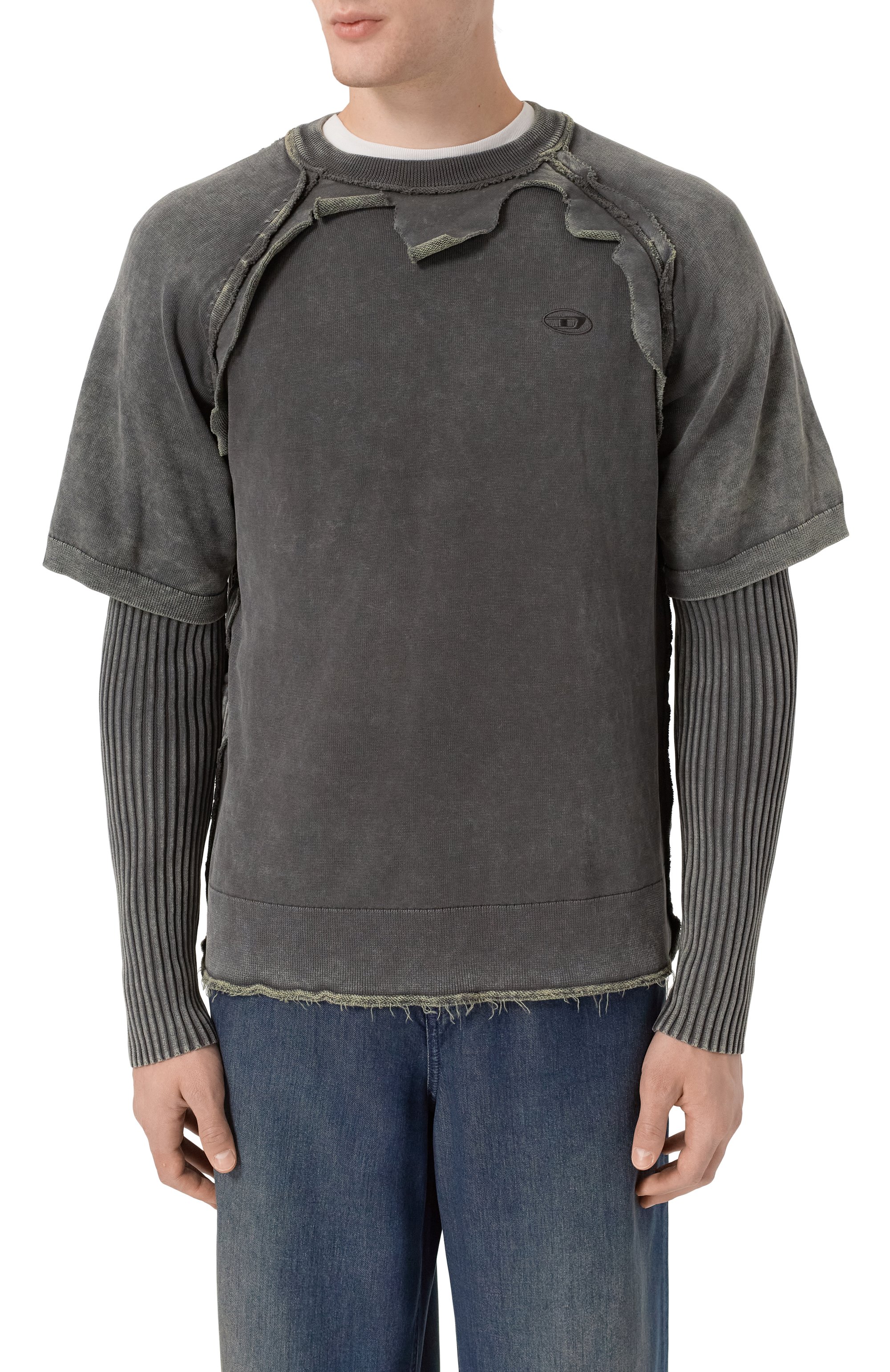 Хлопковый джемпер DIESEL, арт. A18898/0NKCQ, фото 3