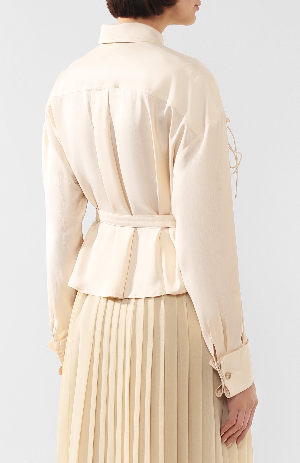 Рубашка из смеси вискозы и шелка JACQUEMUS, арт. 193SH10/18130, фото 4