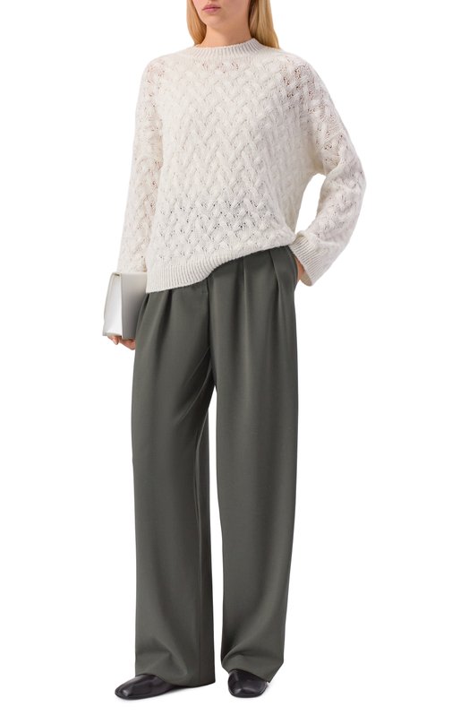Шерстяные брюки Emporio Armani EW002615/TE10405 Зелёный  EW002615/TE10405 Фото 2