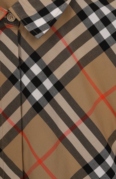 Хлопковое платье-рубашка BURBERRY, арт. 8090538, фото 3