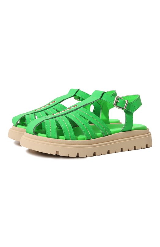 

Кожаные сандалии Marni, Зелёный