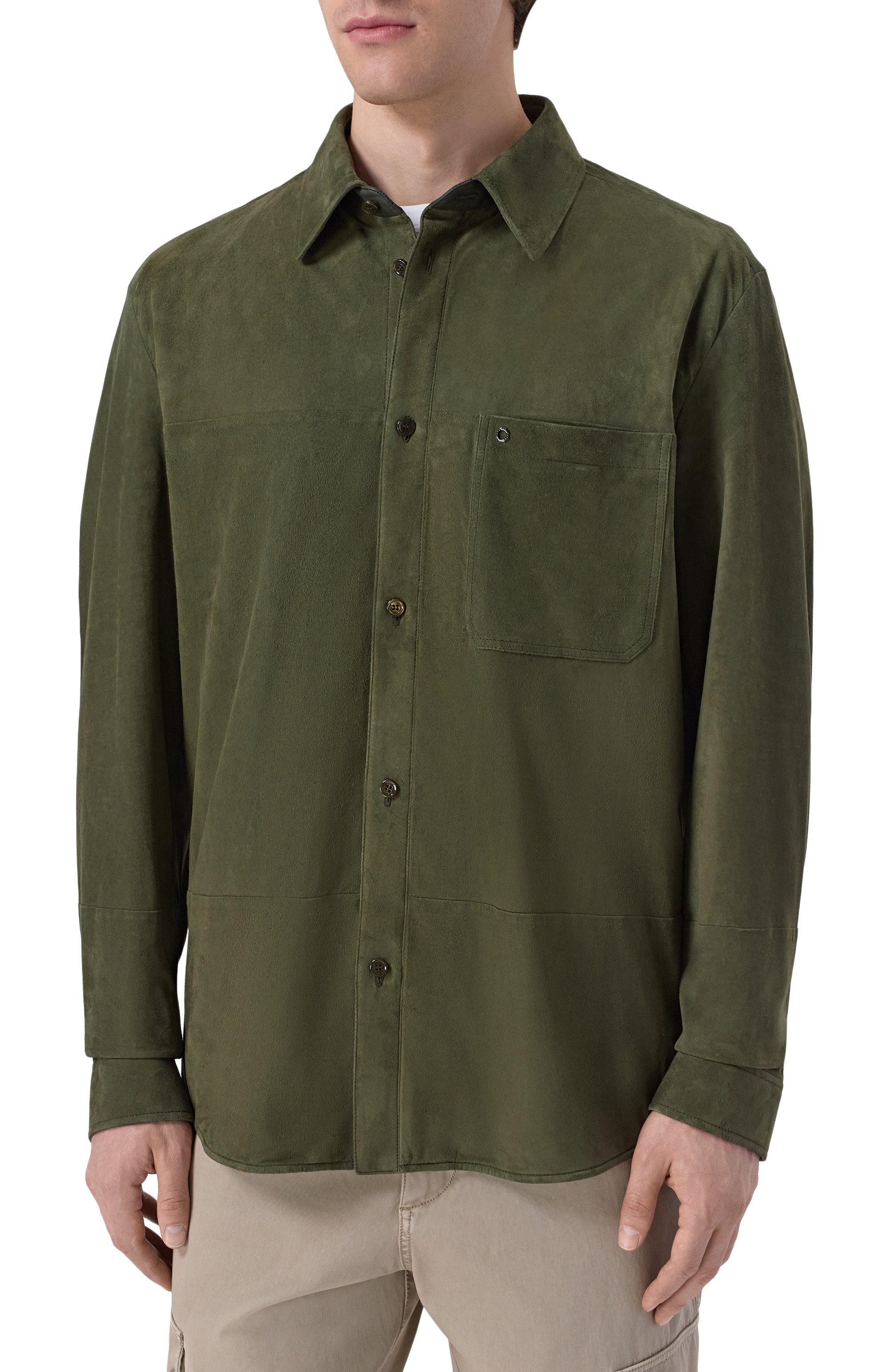 Замшевая рубашка STEFANO RICCI, арт. M7J6100352/SUEJS3_001, фото 3