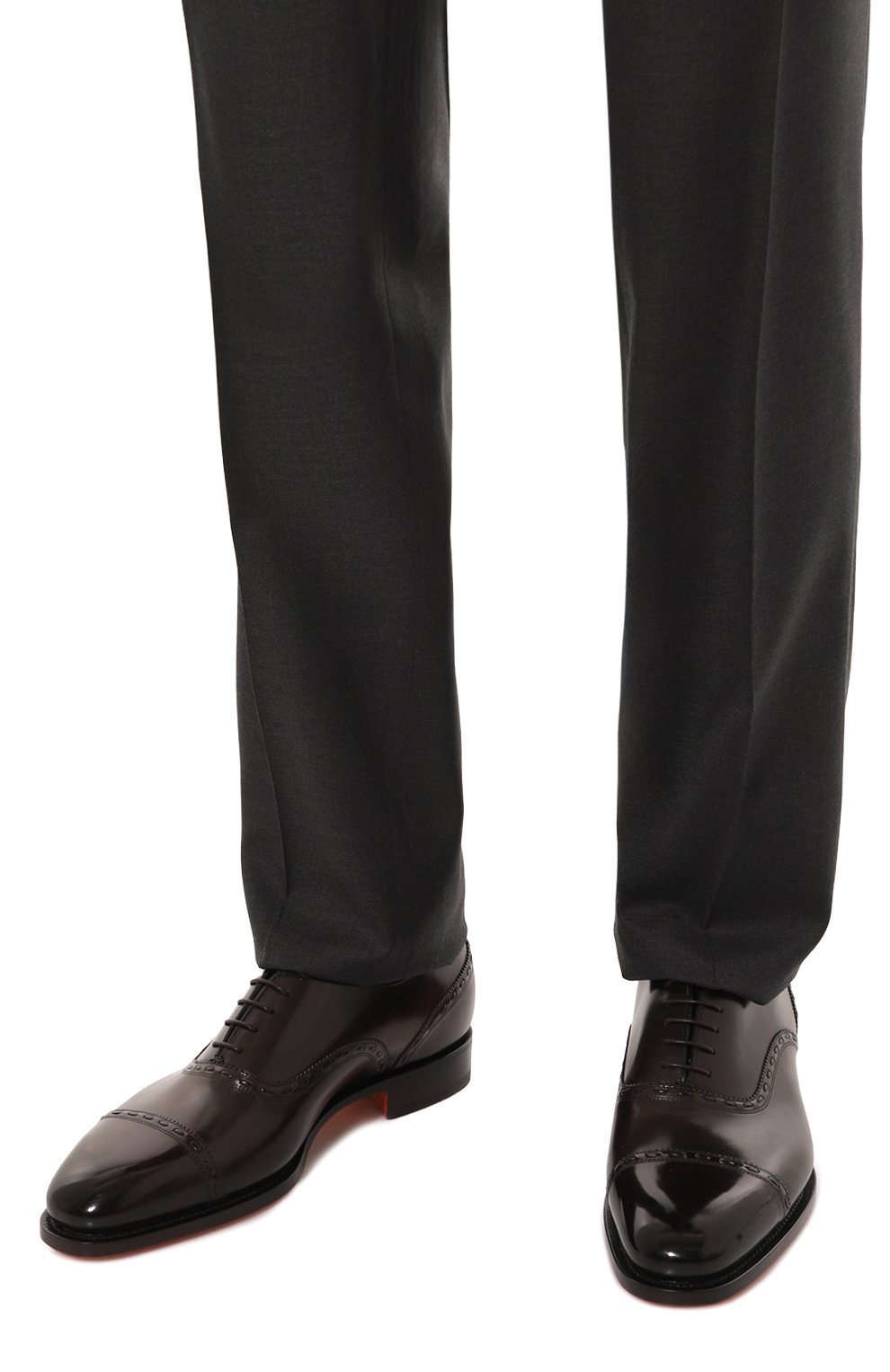 Кожаные оксфорды adrian SANTONI, арт. MCAG18885MC3HVSY, фото 3