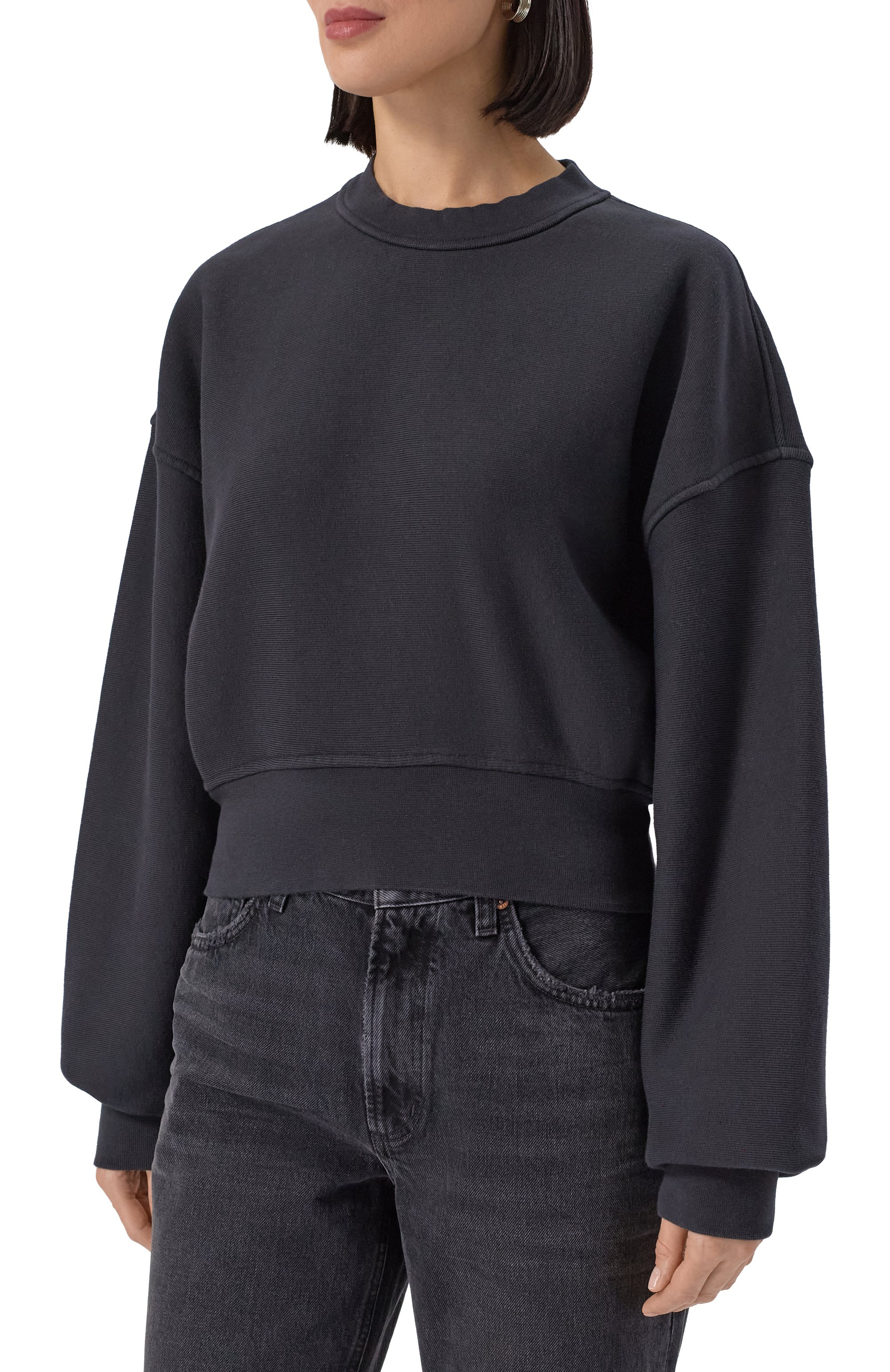 Хлопковый свитшот AGOLDE, арт. A7348, фото 3