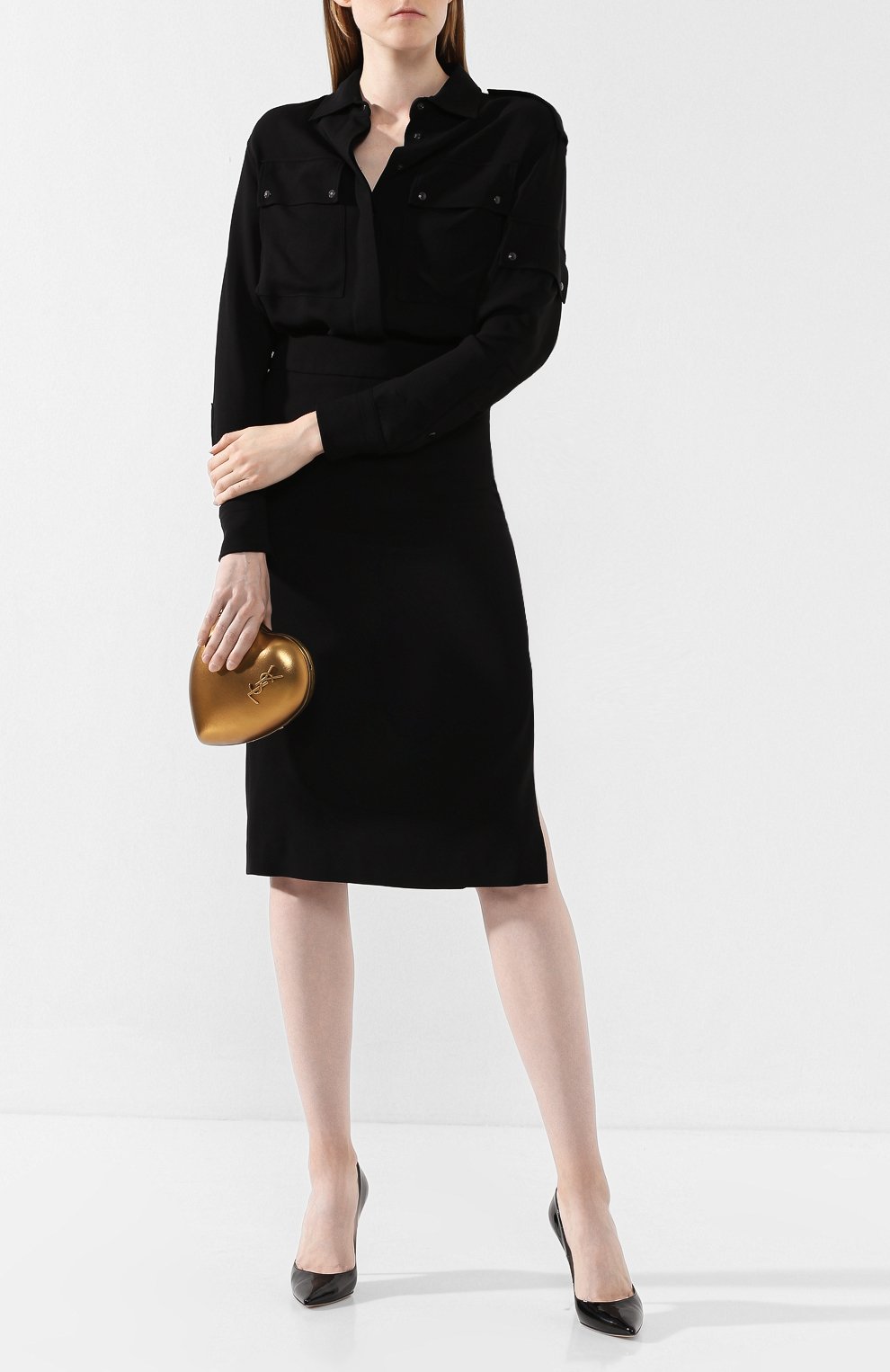 Клатч love SAINT LAURENT, арт. 466212/B8B0W, фото 2