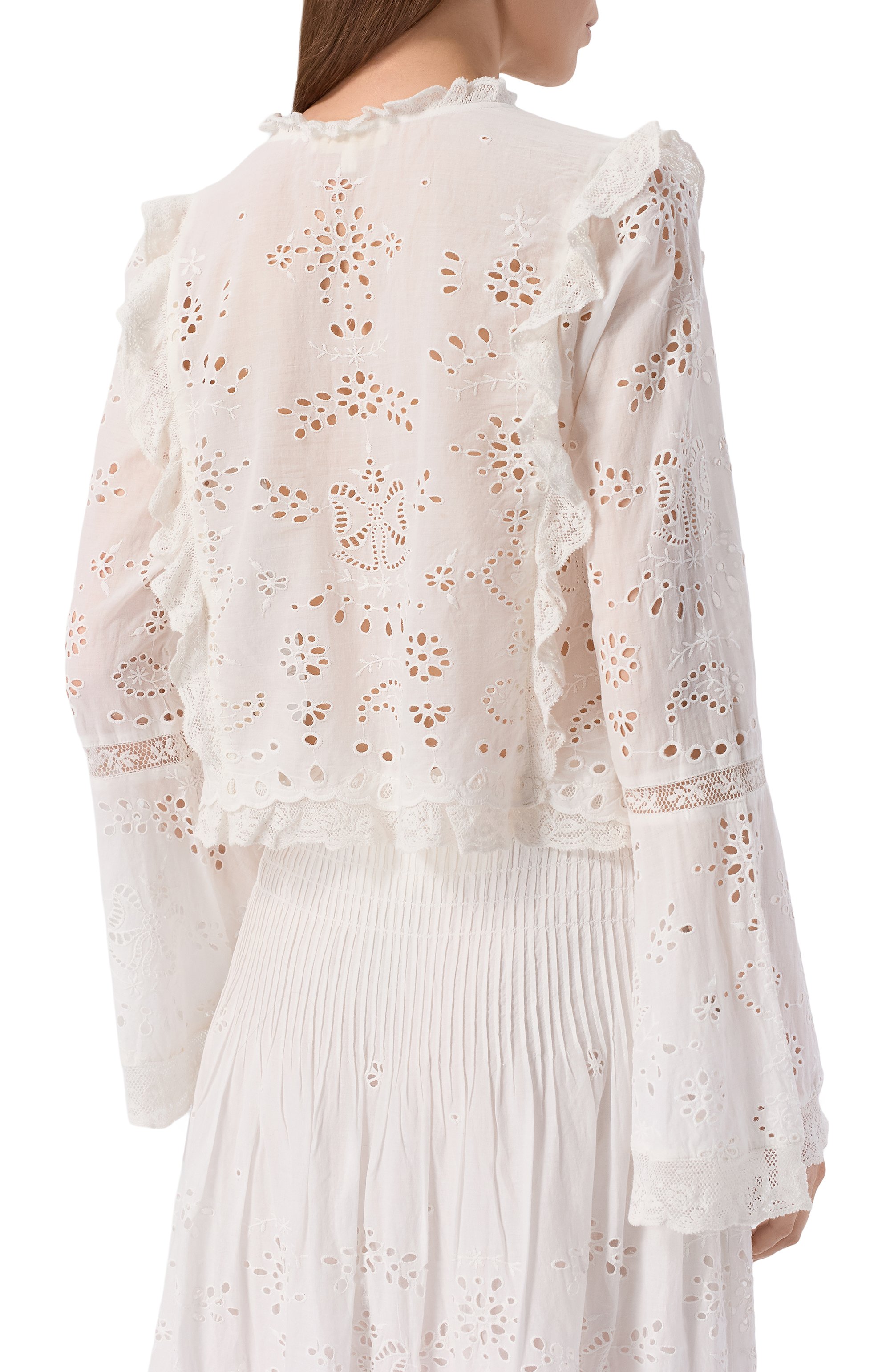 Хлопковая блузка LOVE SHACK FANCY, арт. T1512-3233, фото 4