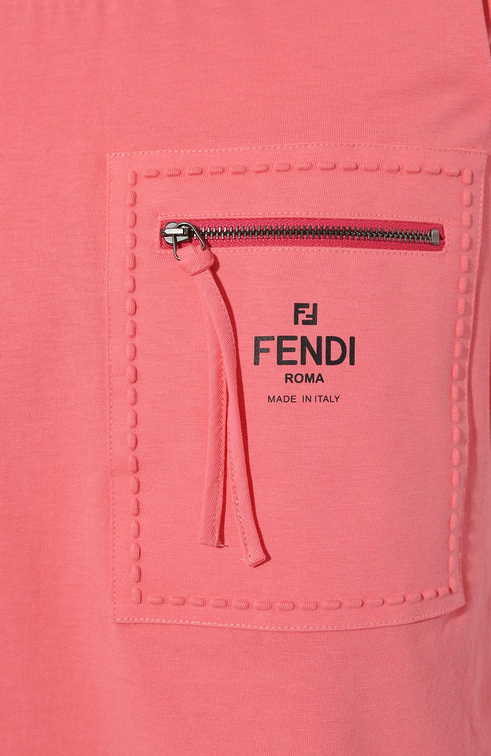 Хлопковая футболка FENDI, арт. FS7389 ANQS, фото 5