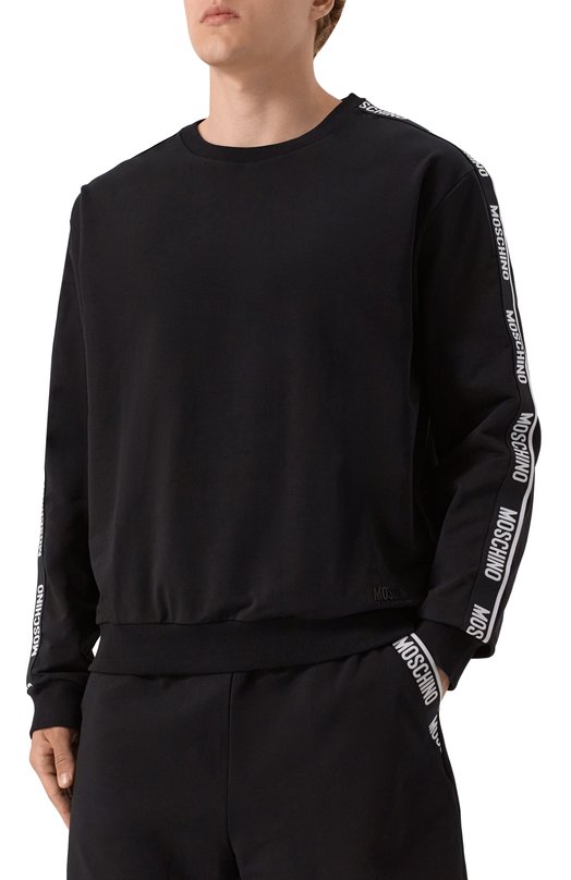 Хлопковый свитшот Moschino A1791/4422 Чёрный  A1791/4422 Фото 3