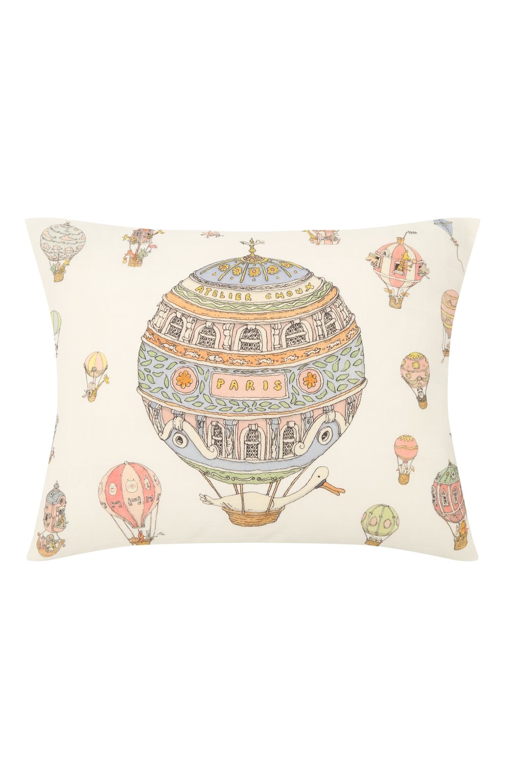 Хлопковая подушка ATELIER CHOUX, арт. CUSHI0N-H0T AIR BALL00N, фото 1