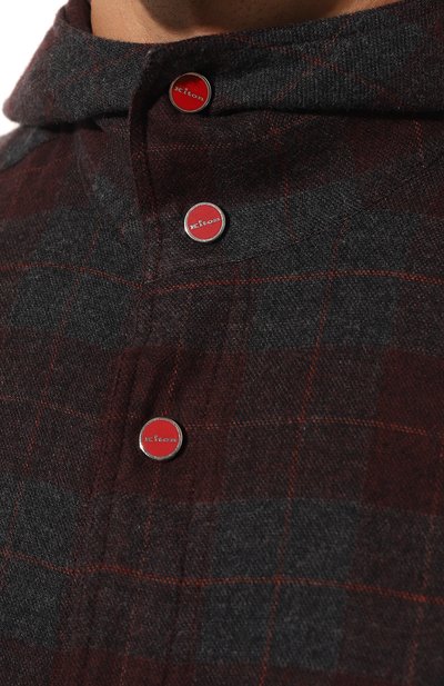 Хлопковая рубашка KITON разноцветного цвета по цене 85700 руб., арт. UMCMARH0907503, фото 5 Хлопковая рубашка KITON, арт. UMCMARH0907503, фото 5