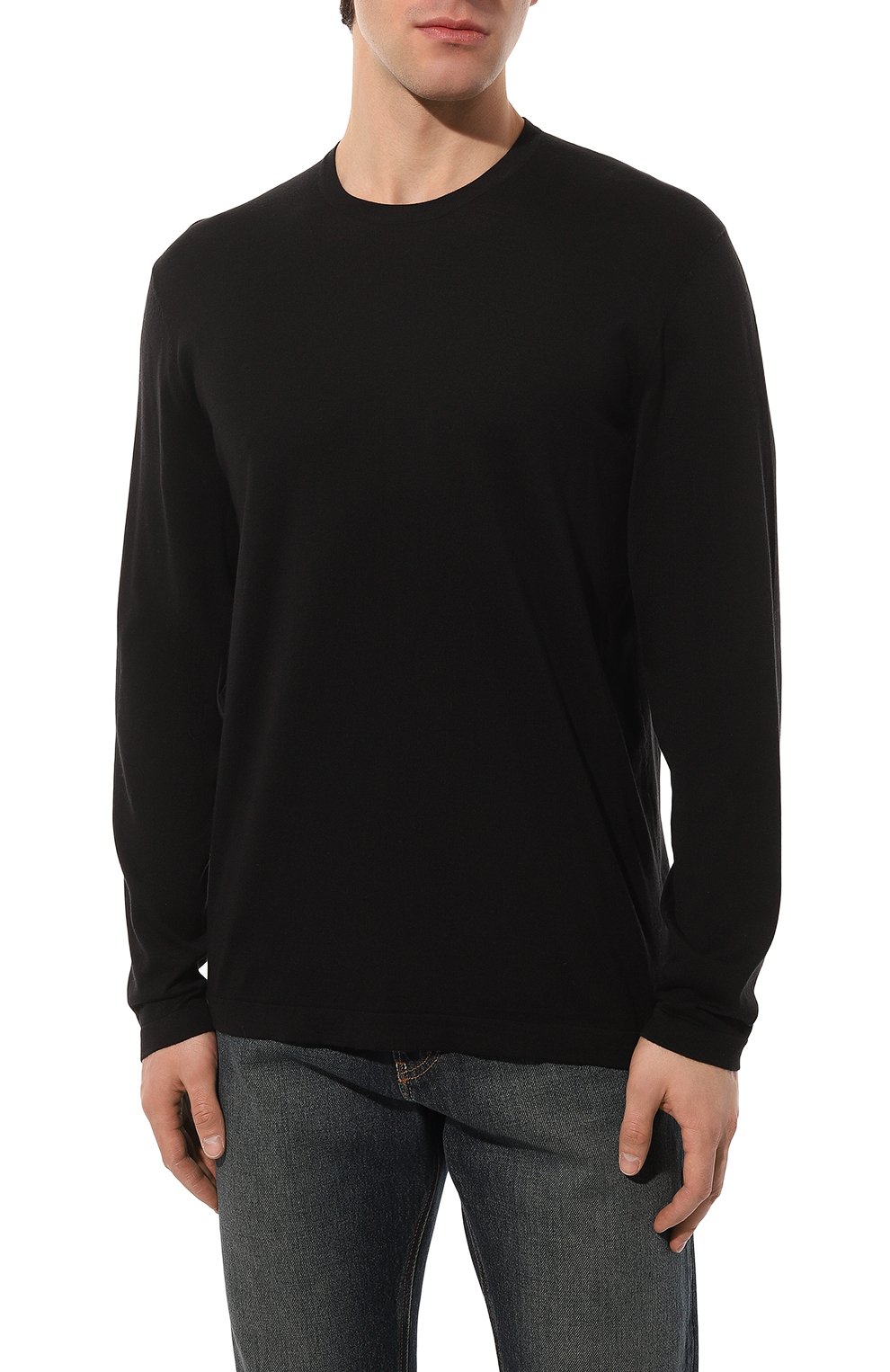 Хлопковый джемпер JAMES PERSE черного цвета по цене 34350 руб., арт. MFGC3054/BLK, фото 3 Хлопковый джемпер JAMES PERSE, арт. MFGC3054/BLK, фото 3