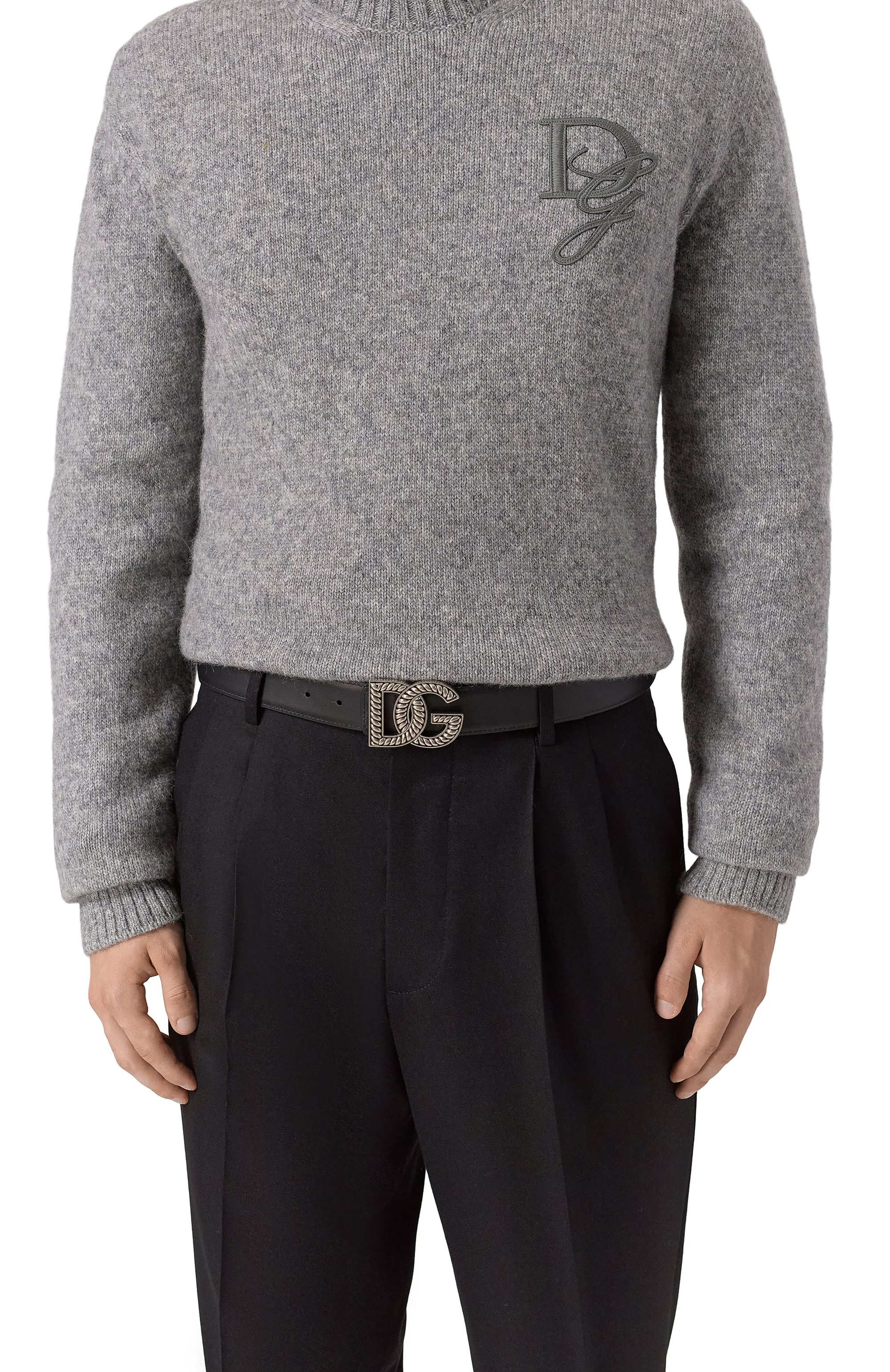 Двусторонний ремень DOLCE & GABBANA черного цвета по цене 85250 руб., арт. BC4942/AG651, фото 3 Двусторонний ремень DOLCE & GABBANA, арт. BC4942/AG651, фото 3