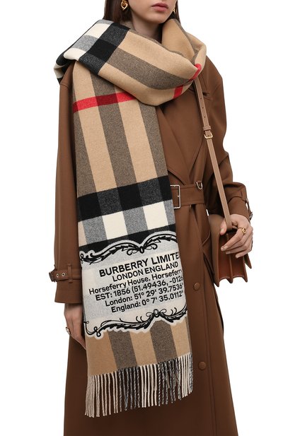 Кашемировый шарф BURBERRY, арт. 8049731, фото 3