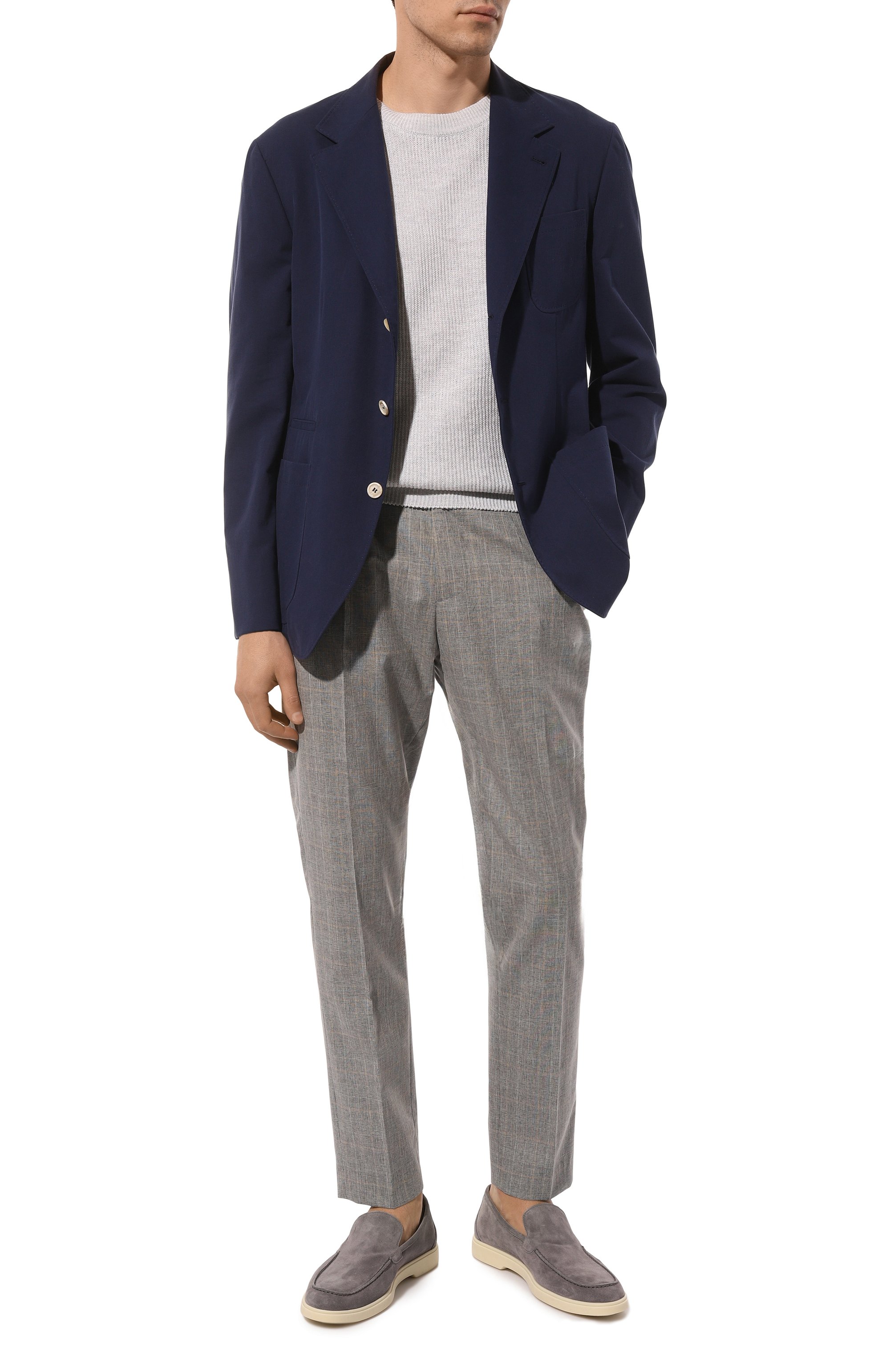 Хлопковый пиджак BRUNELLO CUCINELLI, арт. MS4617BND, фото 3