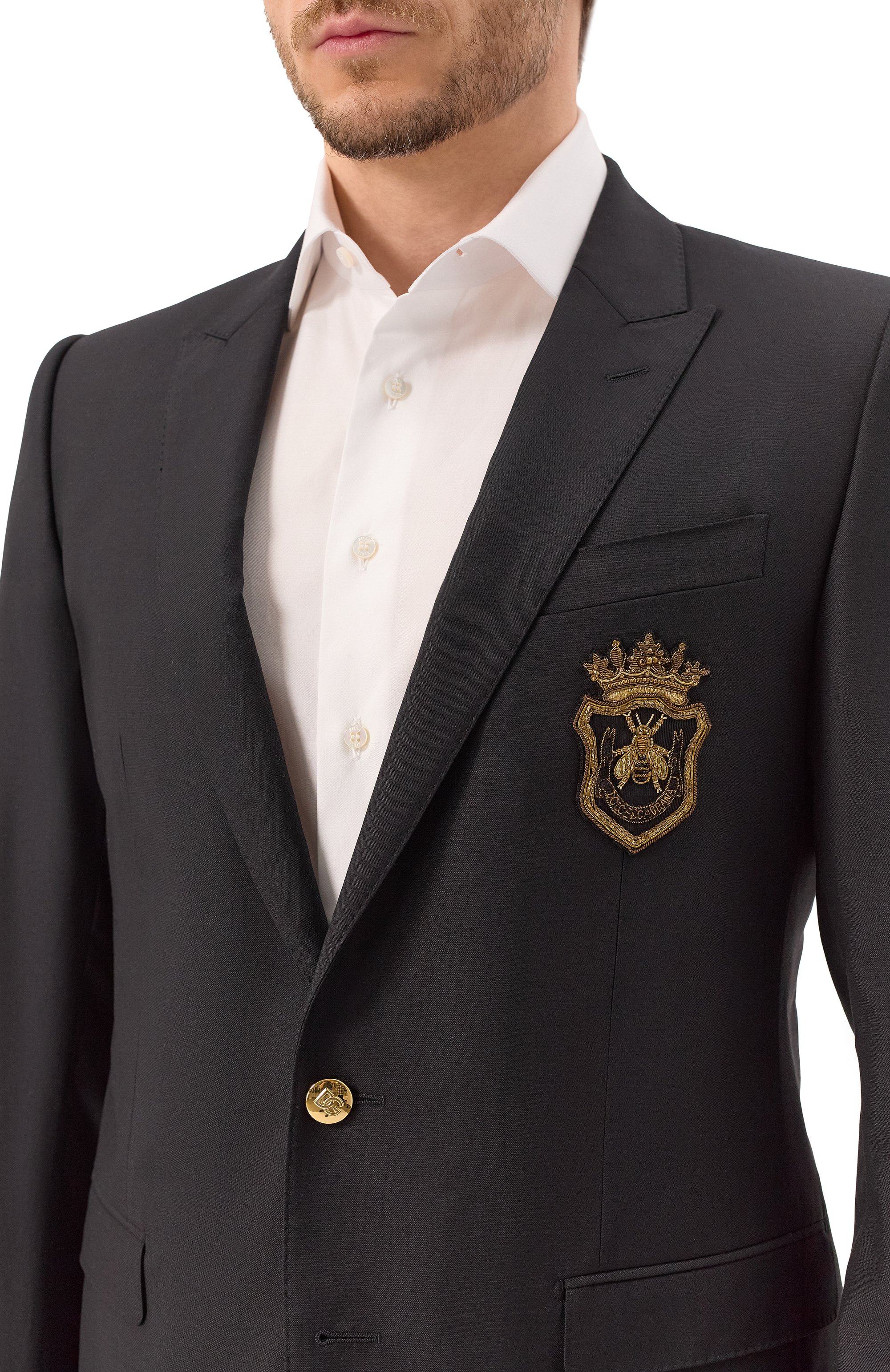 Пиджак из шерсти и шелка DOLCE & GABBANA, арт. G2LK0Z/FU3H1, фото 7