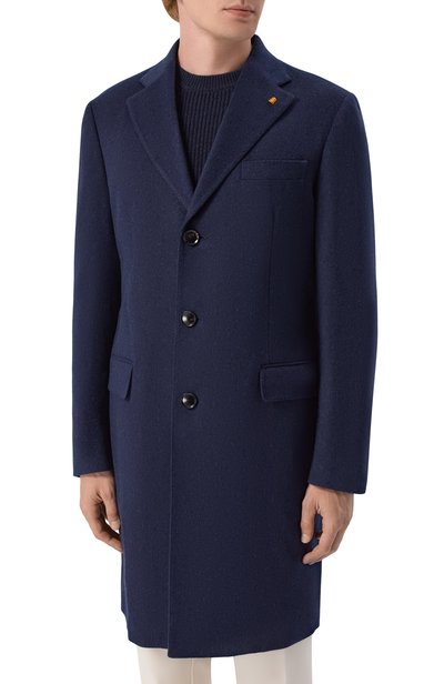 Кашемировое пальто SARTORIA LATORRE темно-синего цвета по цене 198000 руб., арт. A0STA/PU060X, фото 3 Кашемировое пальто SARTORIA LATORRE, арт. A0STA/PU060X, фото 3
