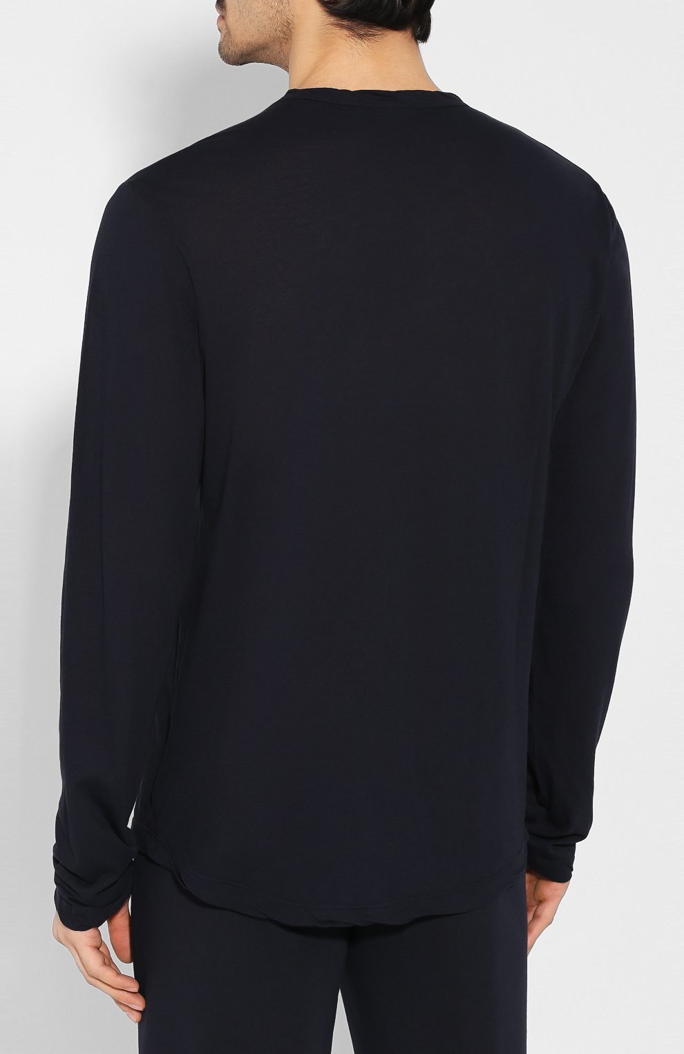 Хлопковый лонгслив JAMES PERSE темно-серого цвета по цене 26850 руб., арт. MKJ3312, фото 4 Хлопковый лонгслив JAMES PERSE, арт. MKJ3312, фото 4