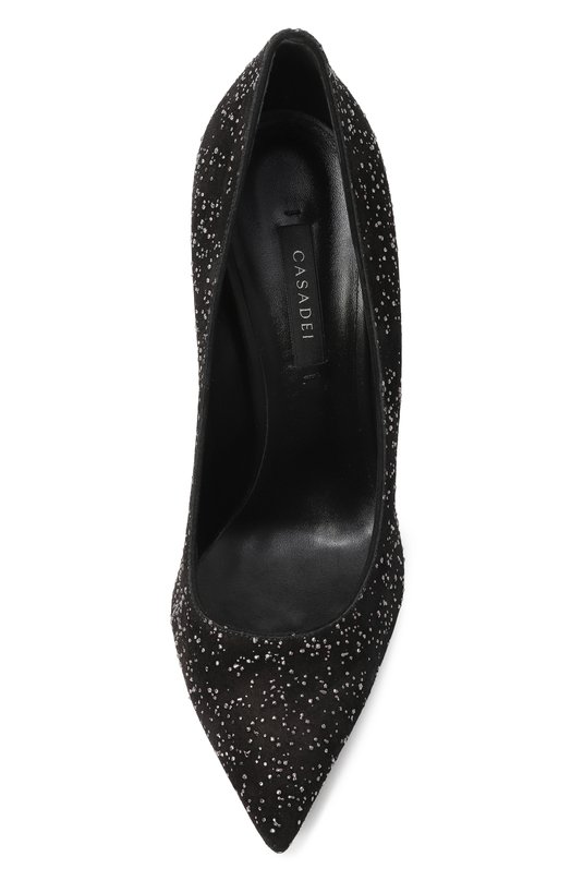 Замшевые туфли Blade 100 Casadei 1F040A100T/UNIVE Чёрный  1F040A100T/UNIVE Фото 6