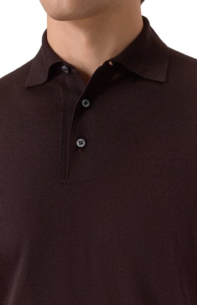 Поло из кашемира и шелка FEDELI, арт. MU007091, фото 5