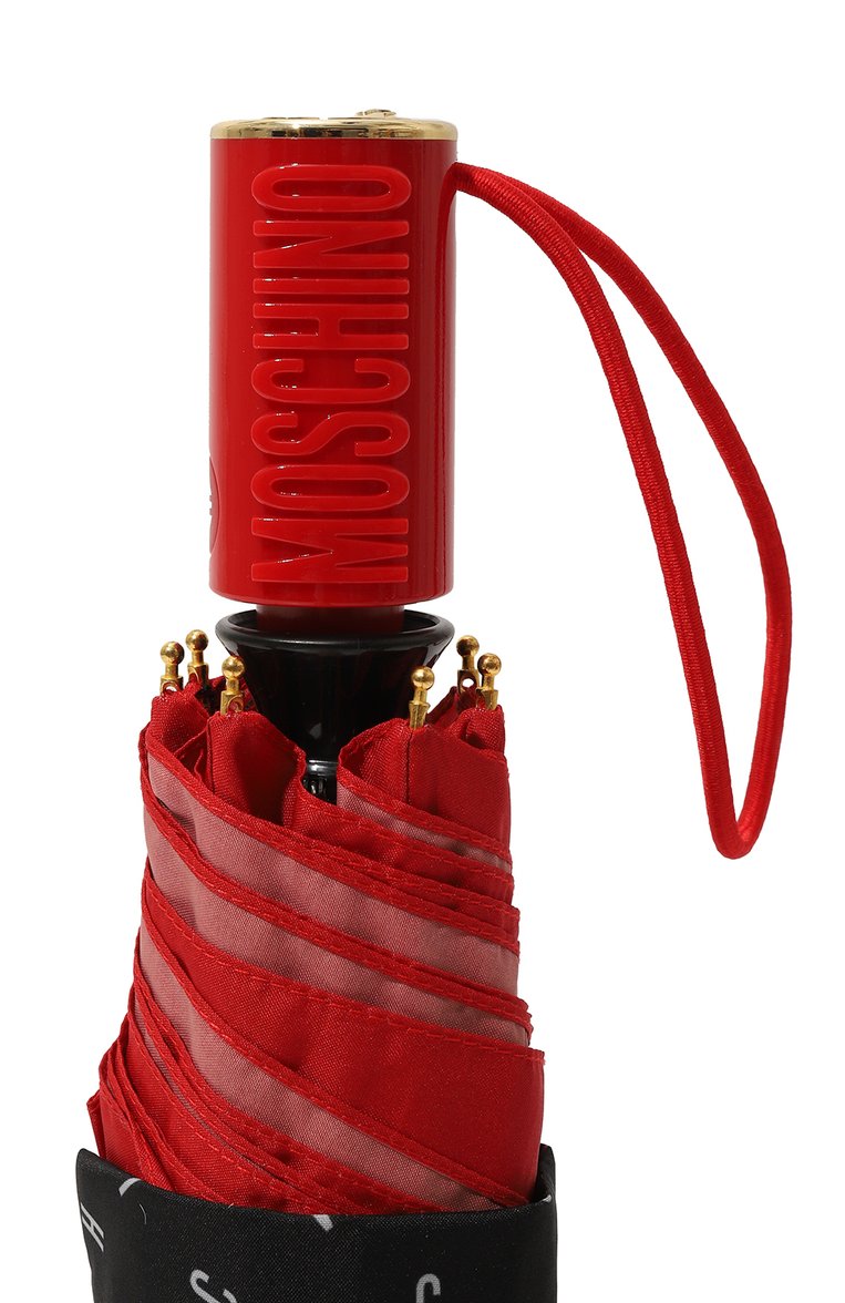 Женский складной зонт MOSCHINO разноцветного цвета, арт. 8410-0PENCL0SEA | Фото 5 (Материал: Текстиль, Синтетический материал, Металл; Нос: Не проставлено)